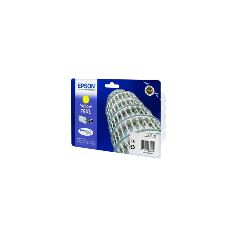 EPSON C13T79044010 Tusz Epson yellow T7904 17 ml WF-5110DW/WF-5190DW/WF-5620DWF/WF-5690DWF EPSON C13T79044010 Tusz Epson yellow T7904 17 ml WF-5110DW/WF-5190DW/WF-5620DWF/WF-5690DWF