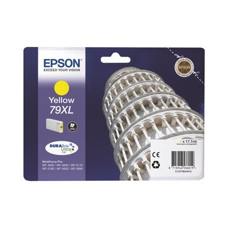 EPSON C13T79044010 Tusz Epson yellow T7904 17 ml WF-5110DW/WF-5190DW/WF-5620DWF/WF-5690DWF EPSON C13T79044010 Tusz Epson yellow T7904 17 ml WF-5110DW/WF-5190DW/WF-5620DWF/WF-5690DWF