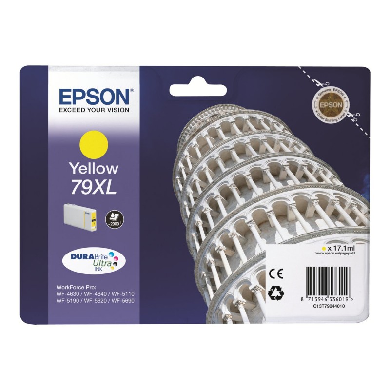EPSON C13T79044010 Tusz Epson yellow T7904 17 ml WF-5110DW/WF-5190DW/WF-5620DWF/WF-5690DWF EPSON C13T79044010 Tusz Epson yellow T7904 17 ml WF-5110DW/WF-5190DW/WF-5620DWF/WF-5690DWF
