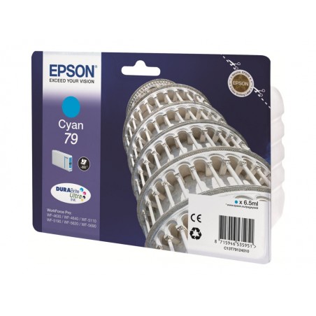 EPSON C13T79124010 Tusz Epson cyan T7912 7 ml WF-5110DW/WF-5190DW/WF-5620DWF/WF-5690DWF EPSON C13T79124010 Tusz Epson cyan T7912 7 ml WF-5110DW/WF-5190DW/WF-5620DWF/WF-5690DWF