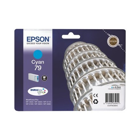 EPSON C13T79124010 Tusz Epson cyan T7912 7 ml WF-5110DW/WF-5190DW/WF-5620DWF/WF-5690DWF EPSON C13T79124010 Tusz Epson cyan T7912 7 ml WF-5110DW/WF-5190DW/WF-5620DWF/WF-5690DWF