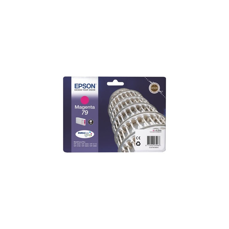 EPSON C13T79134010 Tusz Epson magenta T7913 7 ml WF-5110DW/WF-5190DW/WF-5620DWF/WF-5690DWF EPSON C13T79134010 Tusz Epson magenta T7913 7 ml WF-5110DW/WF-5190DW/WF-5620DWF/WF-5690DWF