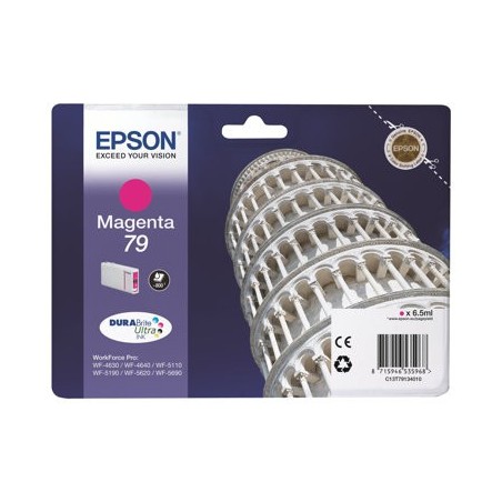 EPSON C13T79134010 Tusz Epson magenta T7913 7 ml WF-5110DW/WF-5190DW/WF-5620DWF/WF-5690DWF EPSON C13T79134010 Tusz Epson magenta T7913 7 ml WF-5110DW/WF-5190DW/WF-5620DWF/WF-5690DWF
