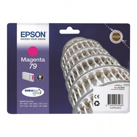 EPSON C13T79134010 Tusz Epson magenta T7913 7 ml WF-5110DW/WF-5190DW/WF-5620DWF/WF-5690DWF EPSON C13T79134010 Tusz Epson magenta T7913 7 ml WF-5110DW/WF-5190DW/WF-5620DWF/WF-5690DWF