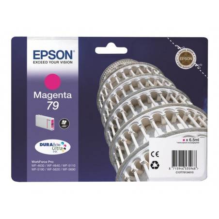 EPSON C13T79134010 Tusz Epson magenta T7913 7 ml WF-5110DW/WF-5190DW/WF-5620DWF/WF-5690DWF EPSON C13T79134010 Tusz Epson magenta T7913 7 ml WF-5110DW/WF-5190DW/WF-5620DWF/WF-5690DWF