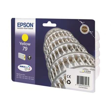 EPSON C13T79144010 Tusz Epson yellow T7914 7 ml WF-5110DW/WF-5190DW/WF-5620DWF/WF-5690DWF EPSON C13T79144010 Tusz Epson yellow T7914 7 ml WF-5110DW/WF-5190DW/WF-5620DWF/WF-5690DWF