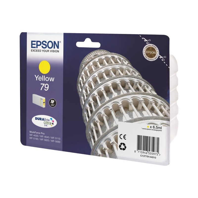EPSON C13T79144010 Tusz Epson yellow T7914 7 ml WF-5110DW/WF-5190DW/WF-5620DWF/WF-5690DWF EPSON C13T79144010 Tusz Epson yellow T7914 7 ml WF-5110DW/WF-5190DW/WF-5620DWF/WF-5690DWF