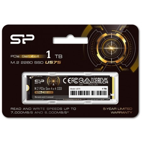 Dysk SSD US75 1TB M.2 PCIe Gen4x4 NVMe 1.4 7000/6000 MB/s Dysk SSD US75 1TB M.2 PCIe Gen4x4 NVMe 1.4 7000/6000 MB/s