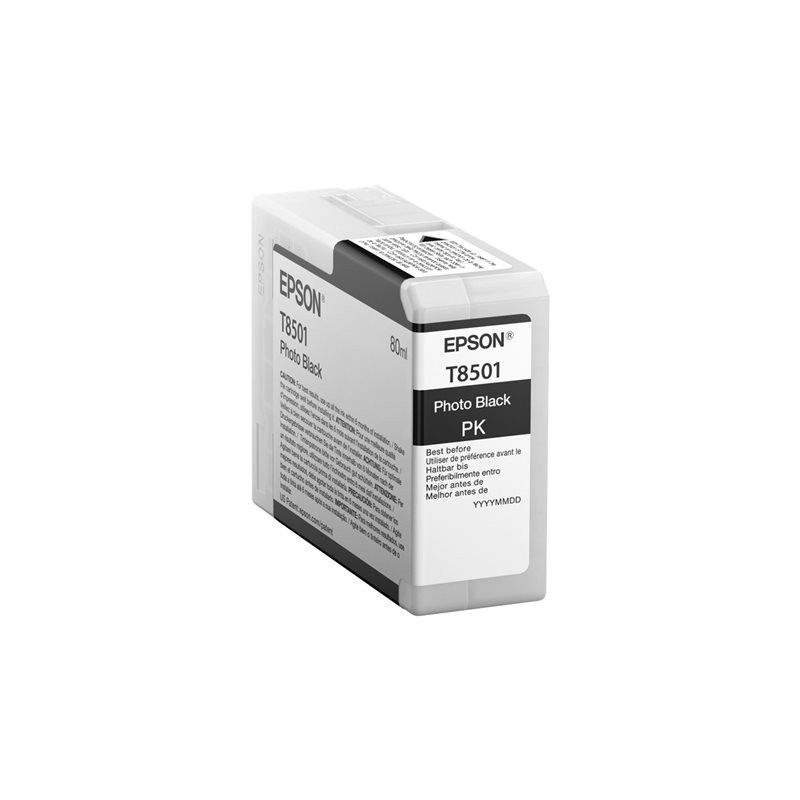 EPSON C13T850100 Tusz Epson T850100 photo black 80 ml SC-P800 EPSON C13T850100 Tusz Epson T850100 photo black 80 ml SC-P800