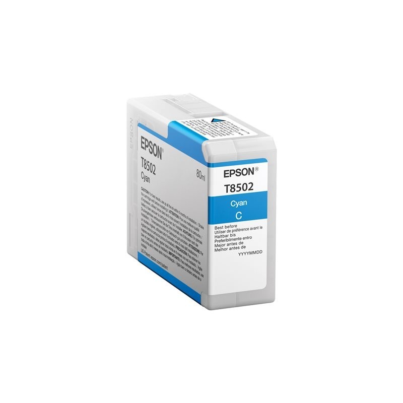 EPSON C13T850200 Tusz Epson T850200 photo cyan 80 ml SC-P800 EPSON C13T850200 Tusz Epson T850200 photo cyan 80 ml SC-P800