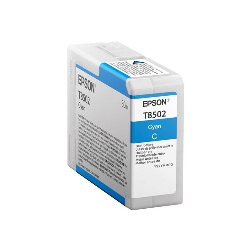 EPSON C13T850200 Tusz Epson T850200 photo cyan 80 ml SC-P800 EPSON C13T850200 Tusz Epson T850200 photo cyan 80 ml SC-P800