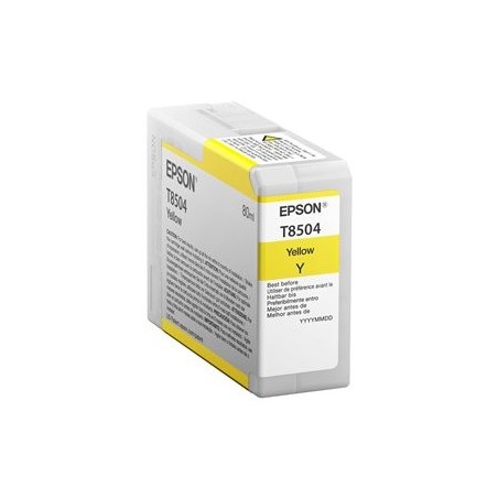 EPSON C13T850400 Tusz Epson T850400 photo yellow 80 ml SC-P800 EPSON C13T850400 Tusz Epson T850400 photo yellow 80 ml SC-P800