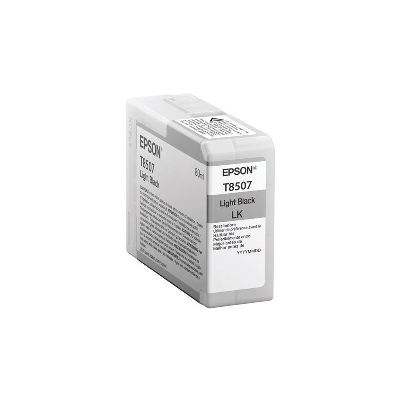 EPSON C13T850700 Tusz Epson T850700 photo light black 80 ml SC-P800 EPSON C13T850700 Tusz Epson T850700 photo light black 80 ml SC-P800