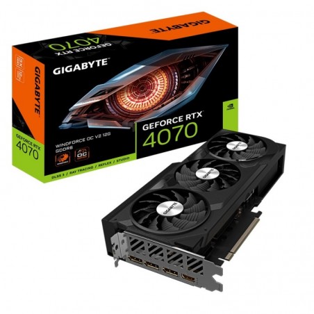 Karta graficzna GeForce RTX 4070 WINDFORCE OC V2 12GB GDDR6 192bit Karta graficzna GeForce RTX 4070 WINDFORCE OC V2 12GB GDDR6 192bit