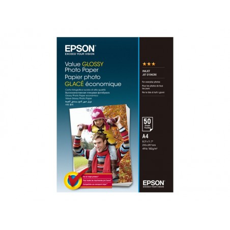 EPSON C13S400036 Papier Epson Value photo 200g A4 50 ark EPSON C13S400036 Papier Epson Value photo 200g A4 50 ark