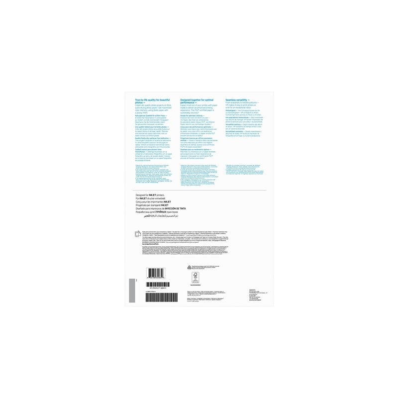 HP Advanced glossy photo paper white inkjet 250g/m2 A3 20 sheets 1-pack HP Advanced glossy photo paper white inkjet 250g/m2 A3 20 sheets 1-pack