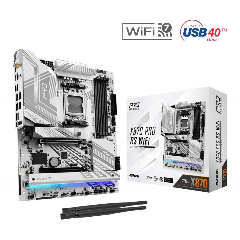 Płyta główna X870 PRO RS WIFI AM5 4DDR5 M.2 ATX Płyta główna X870 PRO RS WIFI AM5 4DDR5 M.2 ATX