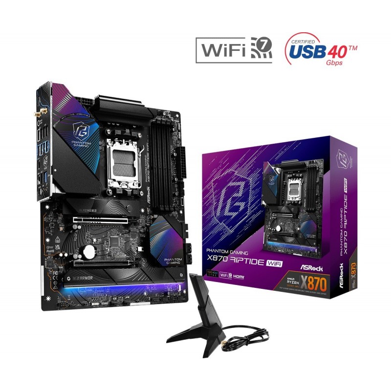 Płyta główna X870 RIPTIDE WIFI 4DDR5 M.2 ATX Płyta główna X870 RIPTIDE WIFI 4DDR5 M.2 ATX