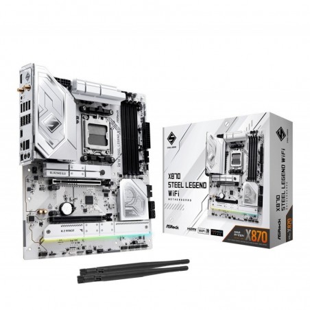 Płyta główna X870 STEEL LEGEND WIFI AM5 4DDR5 M.2 ATX Płyta główna X870 STEEL LEGEND WIFI AM5 4DDR5 M.2 ATX