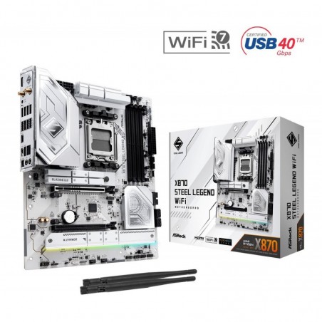 Płyta główna X870 STEEL LEGEND WIFI AM5 4DDR5 M.2 ATX Płyta główna X870 STEEL LEGEND WIFI AM5 4DDR5 M.2 ATX