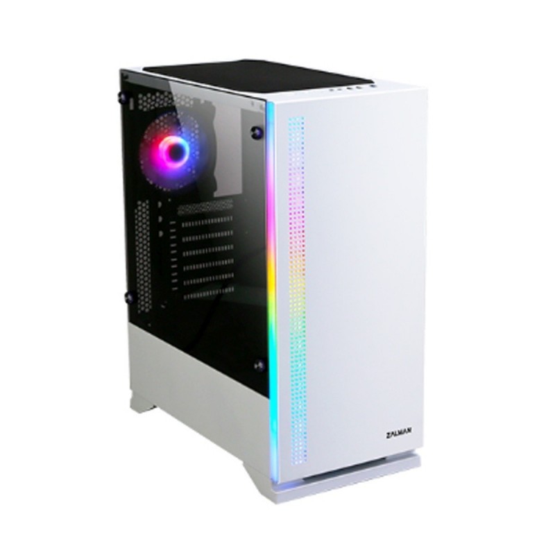Obudowa S5 WHITE ATX Mid Tower PC Case RGB fan TG