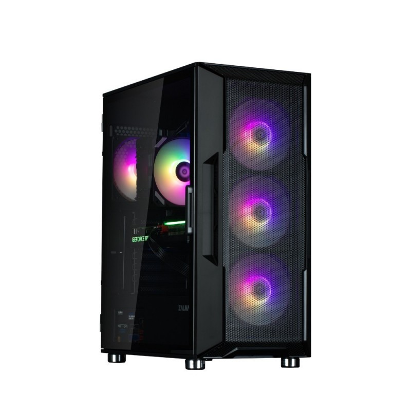 Obudowa I3 Neo ATX Mid Tower Black ARGB fan x4 Obudowa I3 Neo ATX Mid Tower Black ARGB fan x4