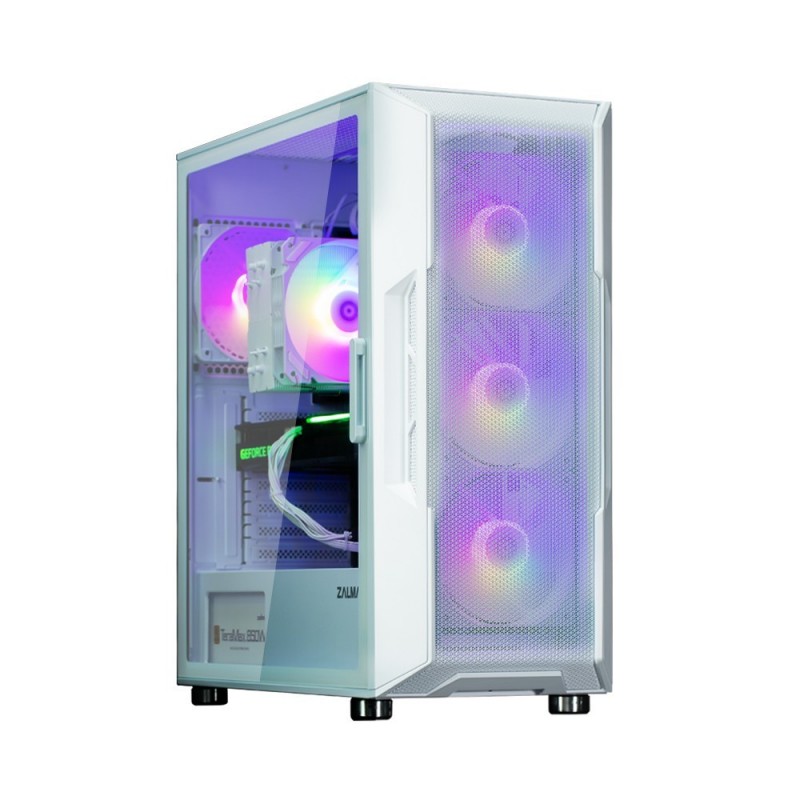 Obudowa I3 Neo ATX Mid Tower White ARGB fan x4 Obudowa I3 Neo ATX Mid Tower White ARGB fan x4