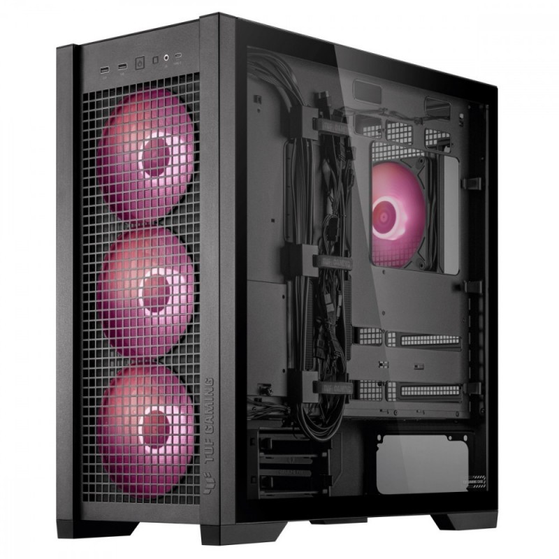 Obudowa TUF Gaming GT302 TG ARGB ATX czarna Obudowa TUF Gaming GT302 TG ARGB ATX czarna