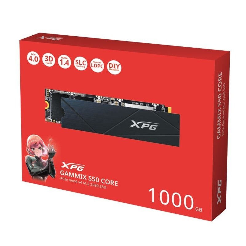 Dysk SSD XPG GAMMIX S50 CORE 1TB PCIe 4x4 3.5/2.2 M2 