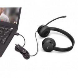 Analogowy zestaw słuchawkowy USB-A Wired Stereo On-Ear Headset 4XD1K18260 