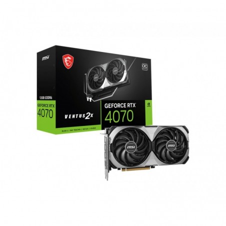 Karta graficzna GeForce RTX 4070 VENTUS 2X E1 12G OC GDDR6 192bit 3DP Karta graficzna GeForce RTX 4070 VENTUS 2X E1 12G OC GDDR6 192bit 3DP