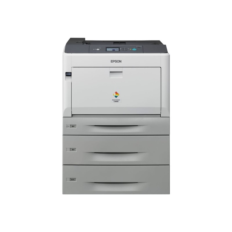 EPSON AcuLaser C9300D2TN A3 color USB 30ppm A4 4800RIT Duplex 2 Paper Trays and Network