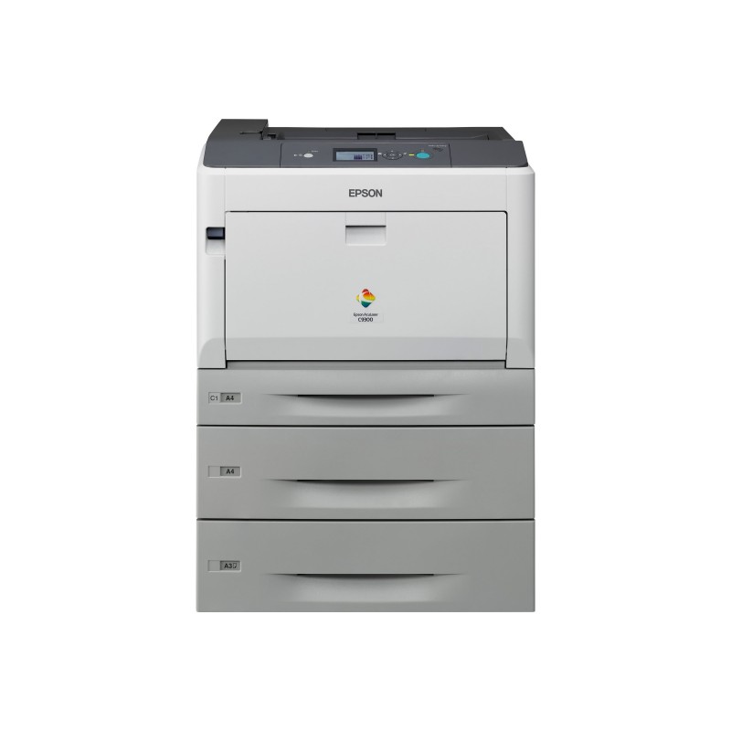 EPSON AcuLaser C9300D2TN A3 color USB 30ppm A4 4800RIT Duplex 2 Paper Trays and Network