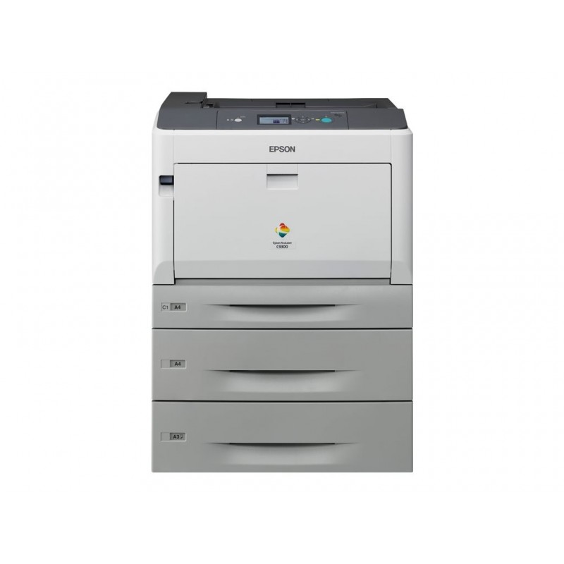 EPSON AcuLaser C9300D2TN A3 color USB 30ppm A4 4800RIT Duplex 2 Paper Trays and Network