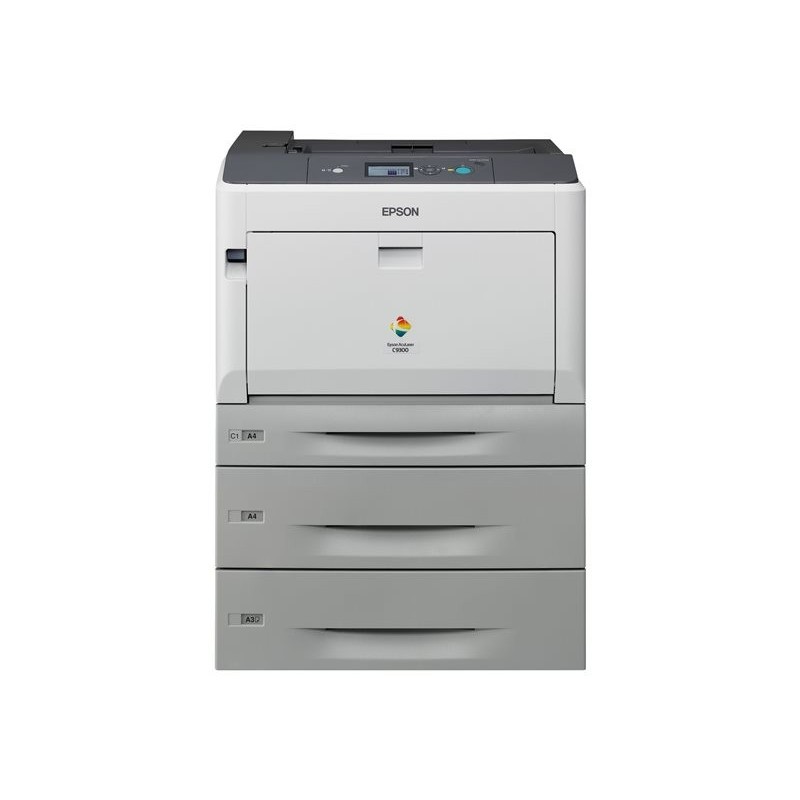 EPSON AcuLaser C9300D2TN A3 color USB 30ppm A4 4800RIT Duplex 2 Paper Trays and Network