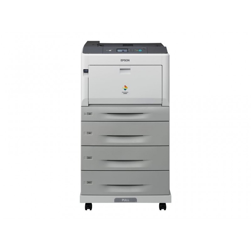 EPSON AcuLaser C9300D3TNC A3 color USB 30ppm A4 4800RIT Duplex 3 Paper Trays, Stand and Network