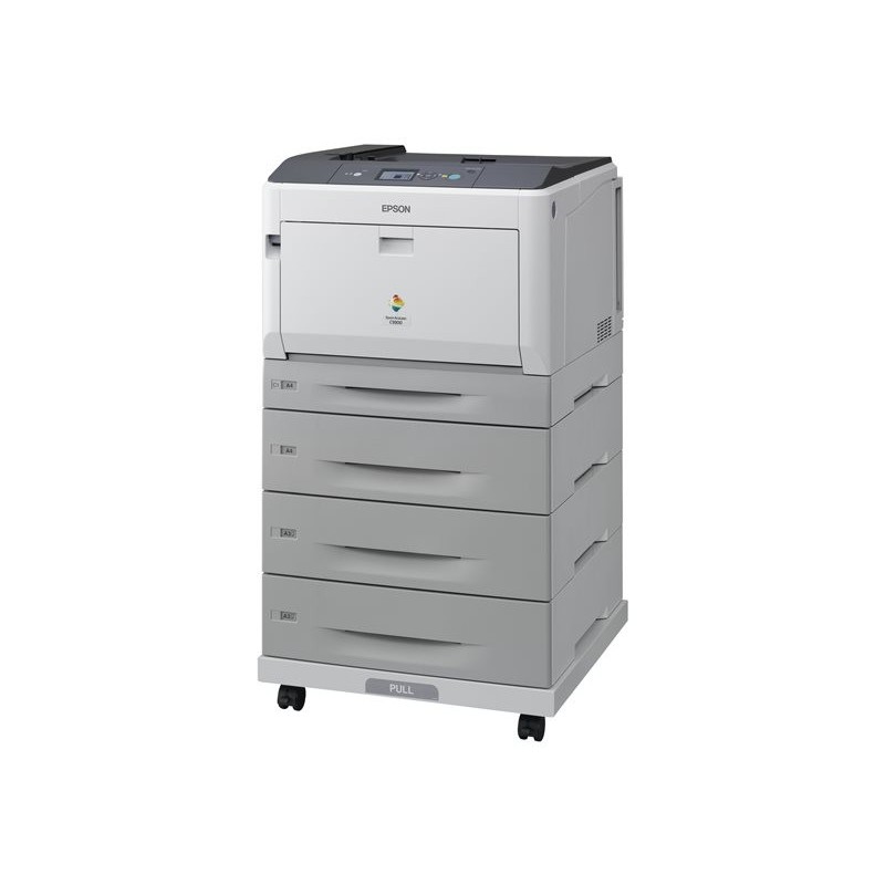 EPSON AcuLaser C9300D3TNC A3 color USB 30ppm A4 4800RIT Duplex 3 Paper Trays, Stand and Network