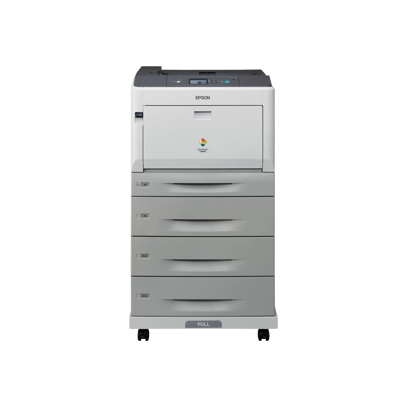 EPSON AcuLaser C9300D3TNC A3 color USB 30ppm A4 4800RIT Duplex 3 Paper Trays, Stand and Network
