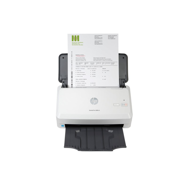 HP Scanjet Pro 3000 s4 Sheet-feed Document scanner CMOS CIS Duplex 216x3100mm 600dpix600dpi 40ppm mono ADF 50sheets 4000scans
