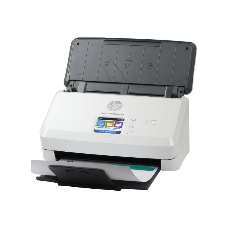 HP Scanjet Pro N4000 snw1 Sheet-feed Document scanner CMOS CIS Duplex 216x3100mm 600x600dpi 40ppm ADF 50sheets 4000scans LAN Wi-