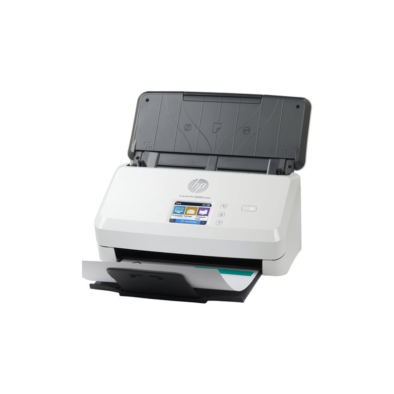 HP Scanjet Pro N4000 snw1 Sheet-feed Document scanner CMOS CIS Duplex 216x3100mm 600x600dpi 40ppm ADF 50sheets 4000scans LAN Wi-