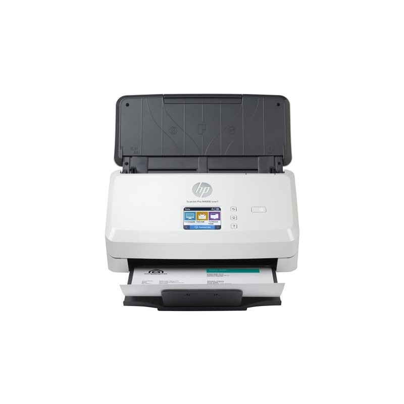 HP Scanjet Pro N4000 snw1 Sheet-feed Document scanner CMOS CIS Duplex 216x3100mm 600x600dpi 40ppm ADF 50sheets 4000scans LAN Wi-
