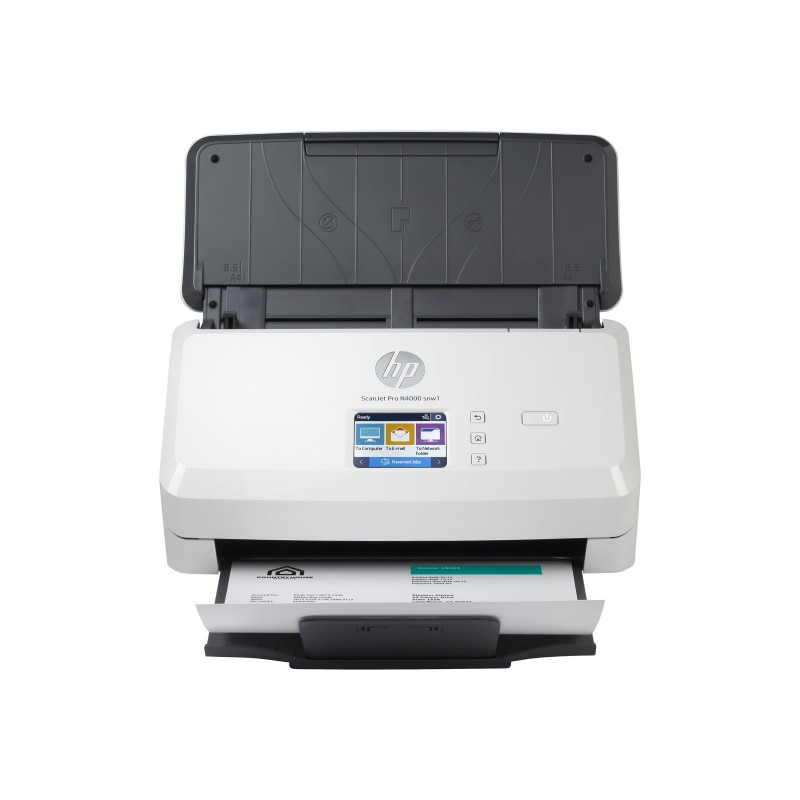 HP Scanjet Pro N4000 snw1 Sheet-feed Document scanner CMOS CIS Duplex 216x3100mm 600x600dpi 40ppm ADF 50sheets 4000scans LAN Wi-