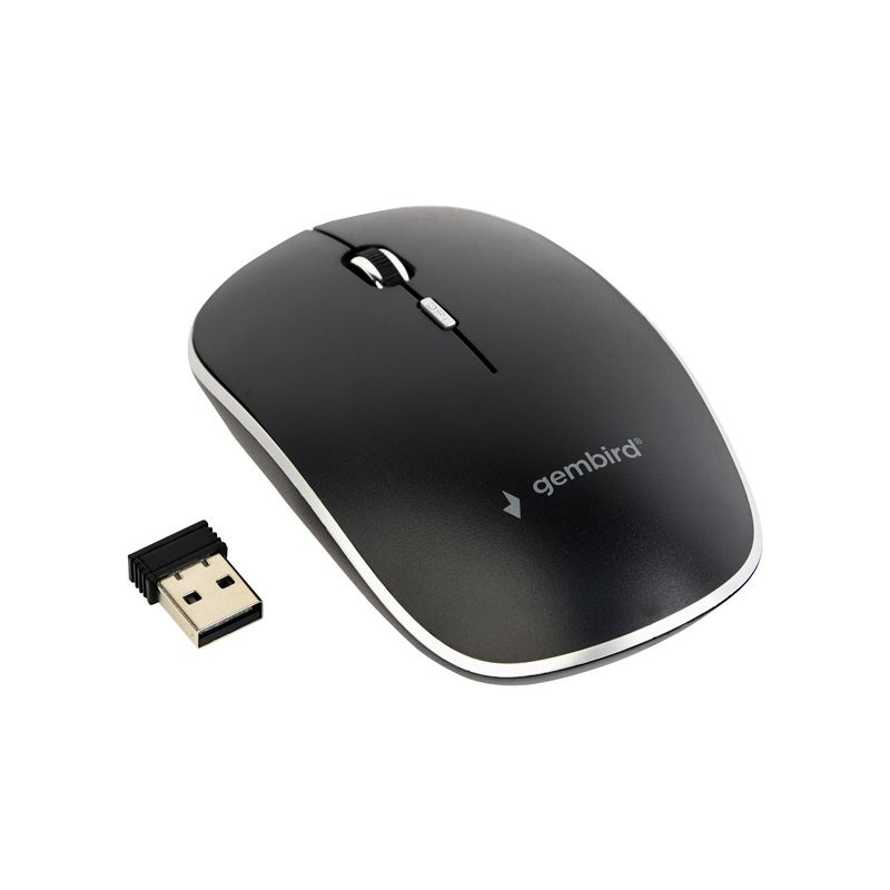 GEMBIRD Silent wireless optical mouse black GEMBIRD Silent wireless optical mouse black