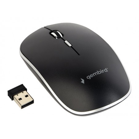 GEMBIRD Silent wireless optical mouse black GEMBIRD Silent wireless optical mouse black