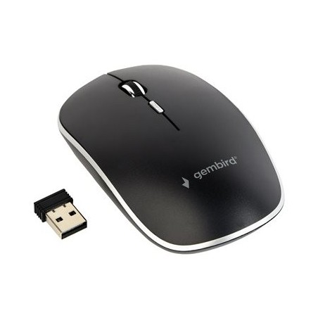 GEMBIRD Silent wireless optical mouse black GEMBIRD Silent wireless optical mouse black
