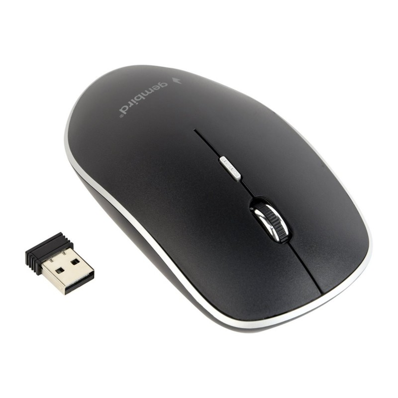GEMBIRD Silent wireless optical mouse black GEMBIRD Silent wireless optical mouse black