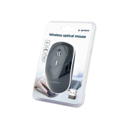 GEMBIRD Silent wireless optical mouse black GEMBIRD Silent wireless optical mouse black