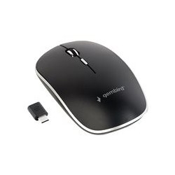 GEMBIRD MUSW-4BSC-01 Mysz optyczna cicha bezprzewodowa czarna odbiornik USB Type-C GEMBIRD MUSW-4BSC-01 Mysz optyczna cicha bezprzewodowa czarna odbiornik USB Type-C