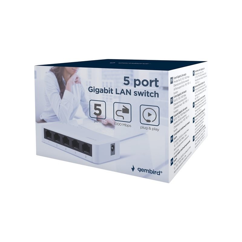GEMBIRD NSW-G5-01 Switch 5-port 10/100/1000Mbps